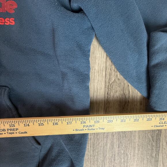 High Altitude Fitness Hoodie Zip Up Blue Flex Fleece American Apparel Large - Picture 6 of 6